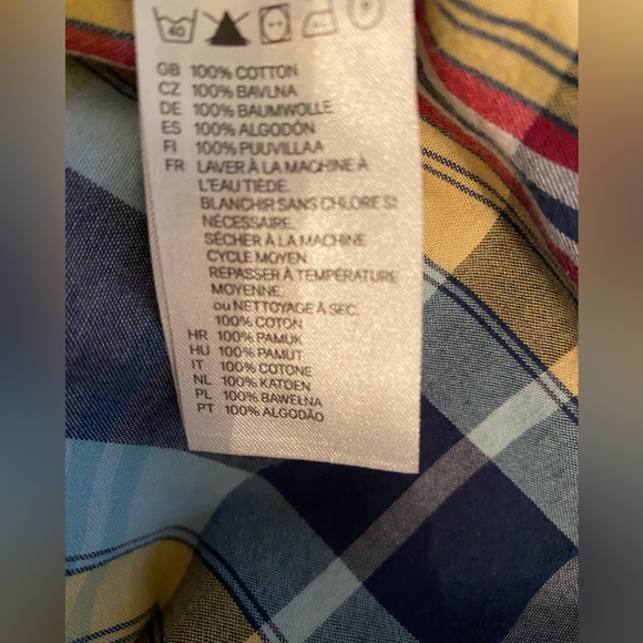 💕2 for $25💕💯% cotton plaid button-down shirt - Picture 3 of 3